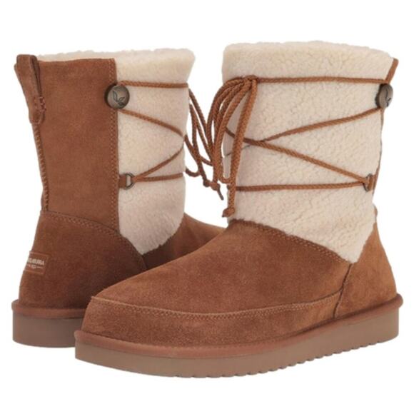 UGG CHESTNUT Koolaburra Women's‎ Michon Short Fashion Boots size 9 New! - Picture 1 of 11